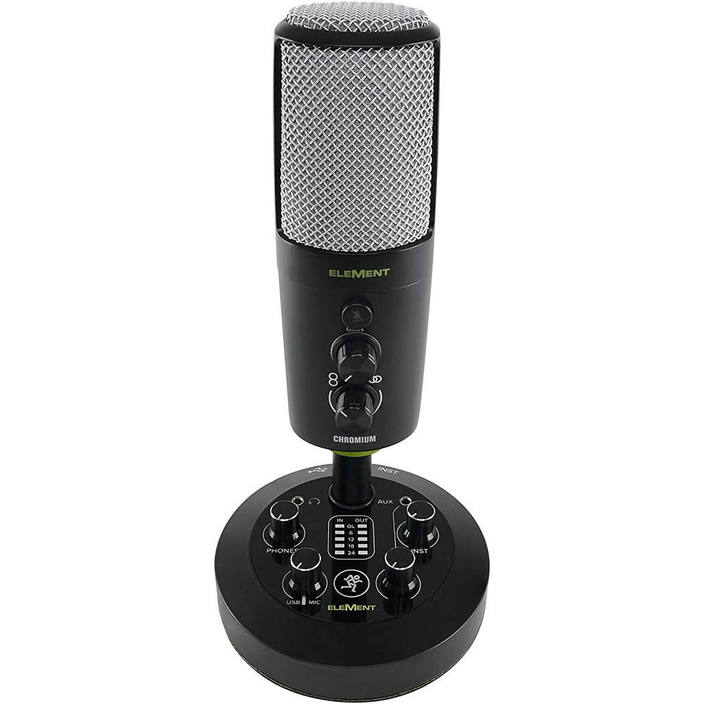 Mackie EleMent Series Chromium USB Condenser Microphone + Wind Screen & Warranty