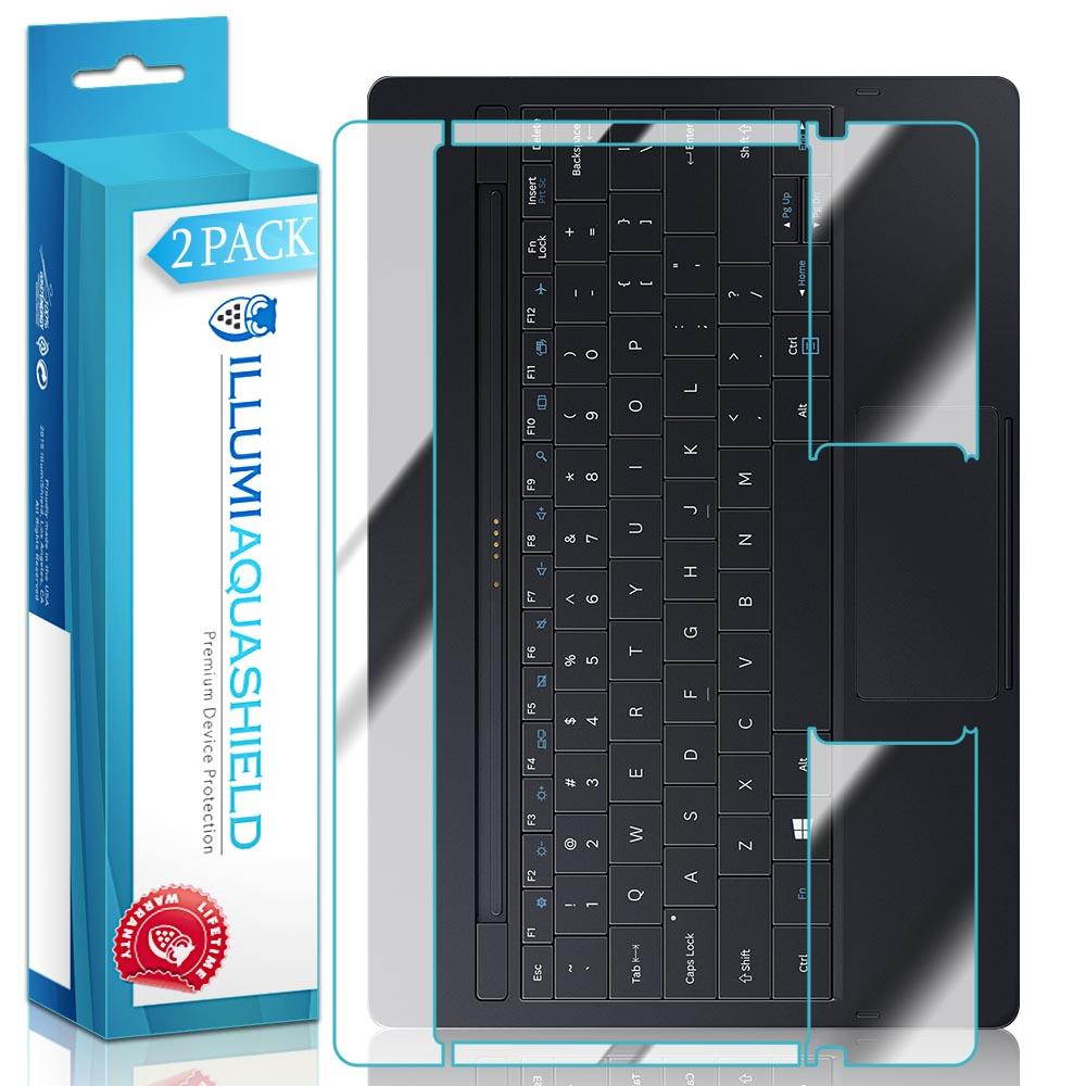 ILLUMI AquaShield Back Protector Compatible with Samsung Galaxy TabPro S 12 inch (Keyboard Only)(2-Pack) HD Clear Protector No-Bubble TPU Film