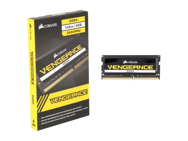 CORSAIR Vengeance 8GB 260-Pin DDR4 SO-DIMM DDR4 2400 (PC4 19200) Laptop Memory Model CMSX8GX4M1A2400C16