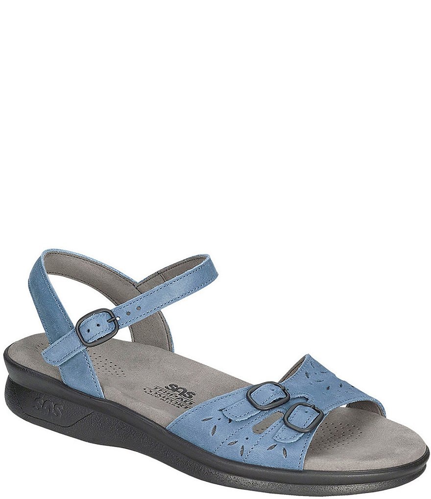 SAS Duo Leather Wedge Sandals