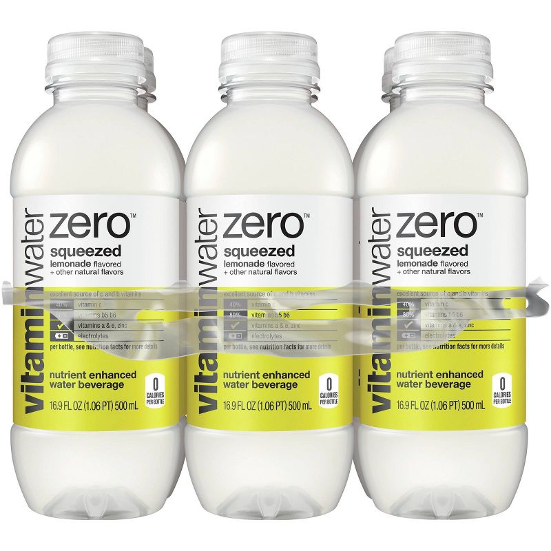 vitaminwater zero squeezed lemonade - 6pk/16.9 fl oz Bottles