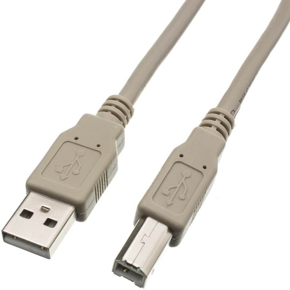 25 Foot USB 2.0 High Speed Printer/Scanner Cable - Beige