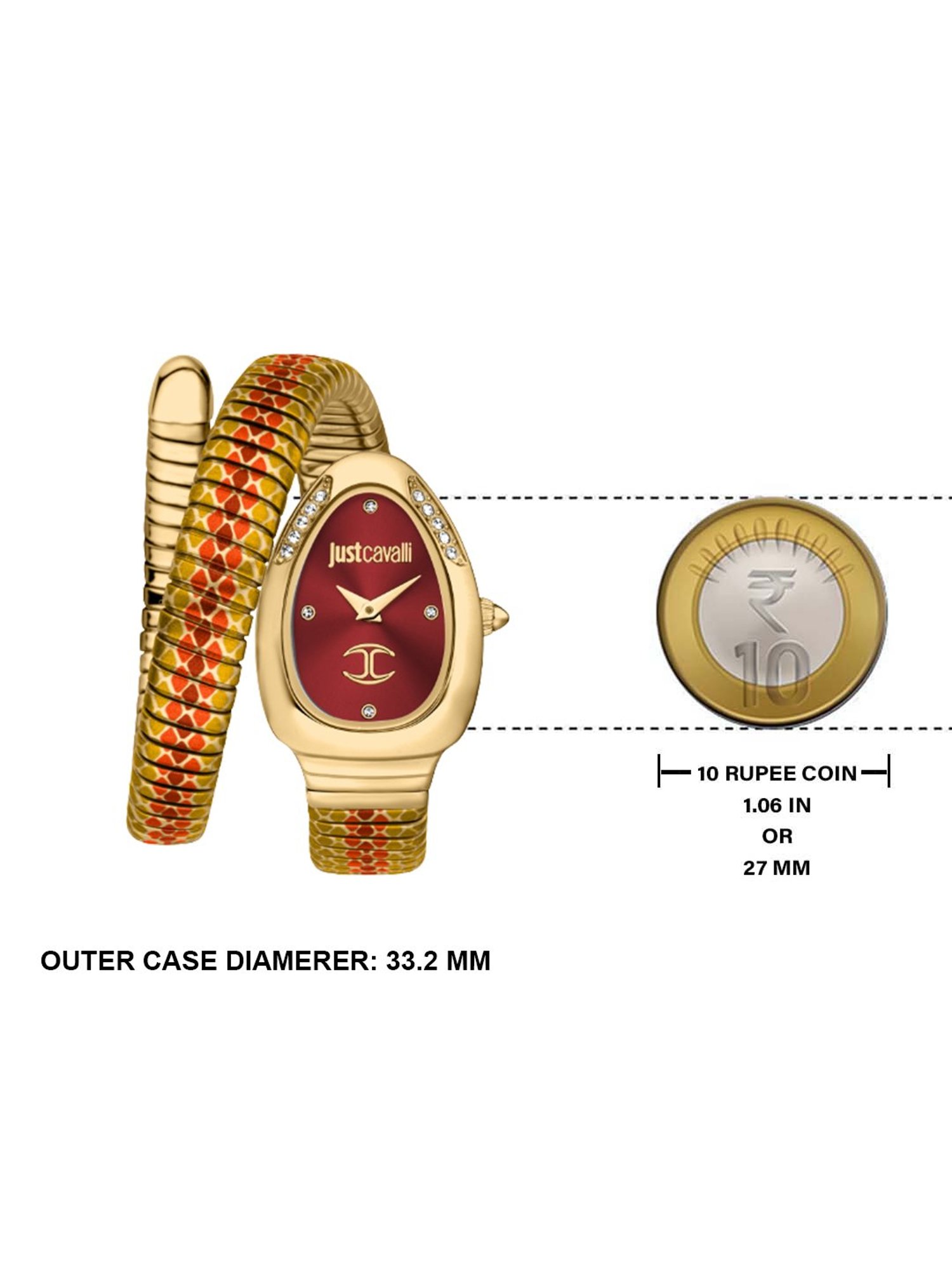 JUST CAVALLI JC1L251M0045 Pelle Solo Analog Watch for Women