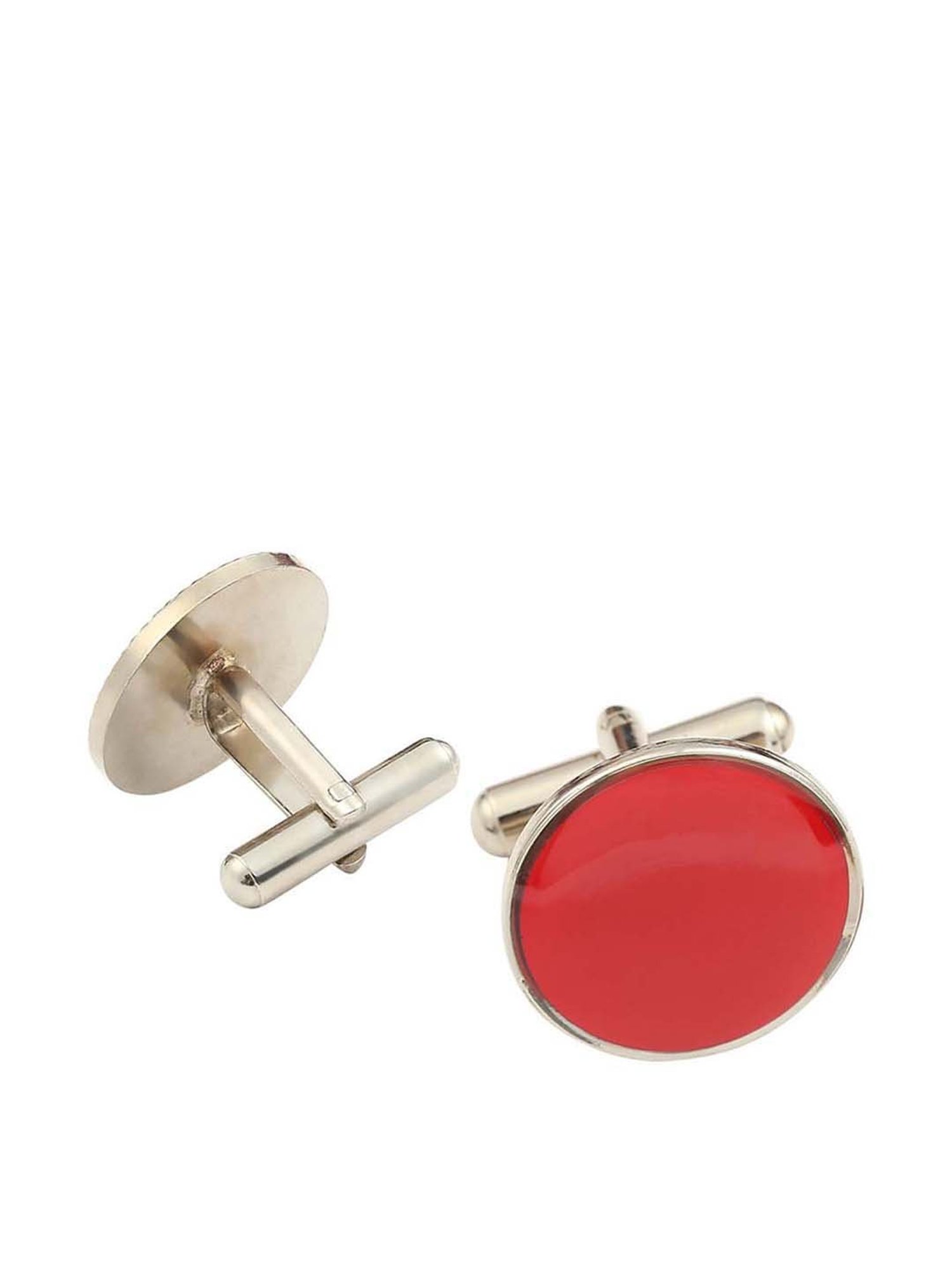Tossido Red Solid Cufflinks