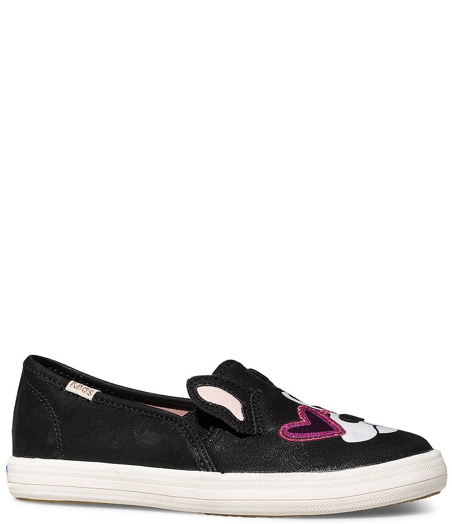 Keds Keds x kate spade new york Girls' Double Decker Leather Slip-On Sneakers (Toddler)