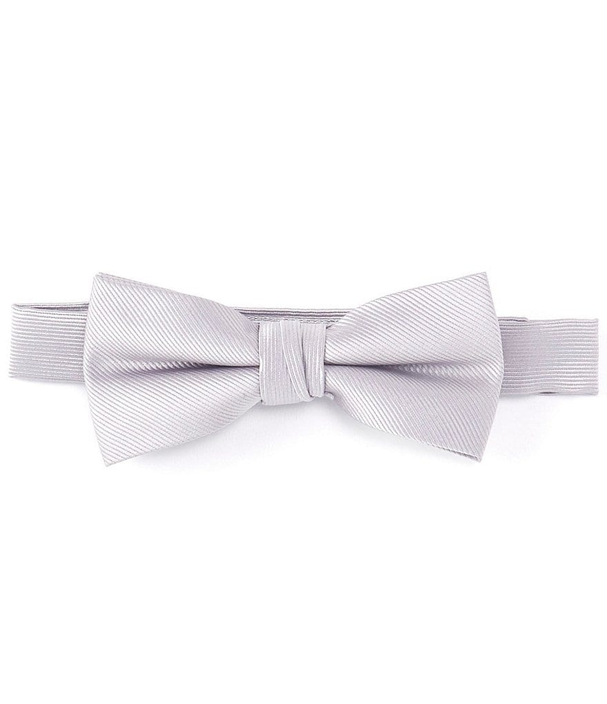 Class Club Boys Basic Solid Silk Bow Tie