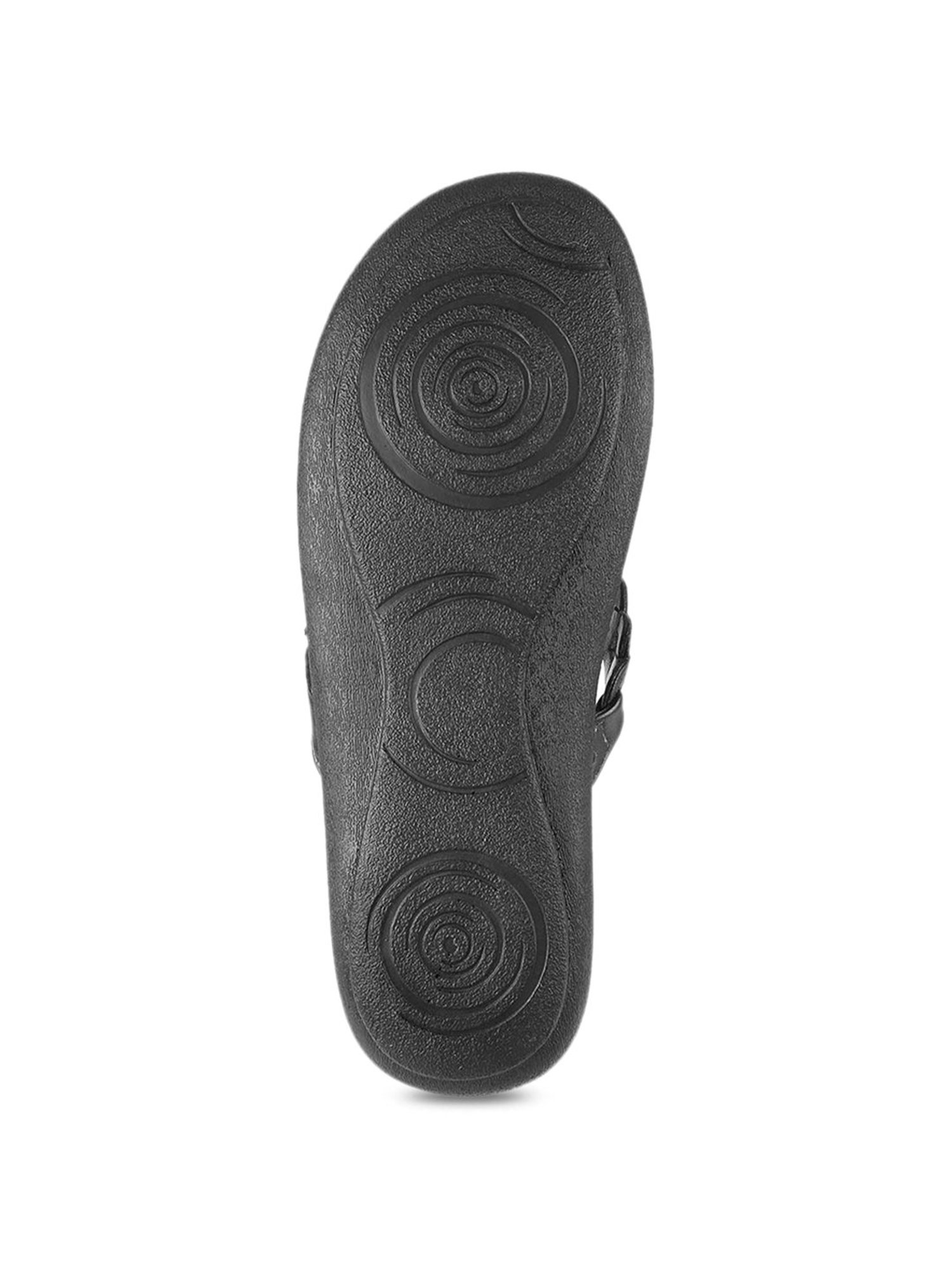 Mochi Women's Black Thong Sandals