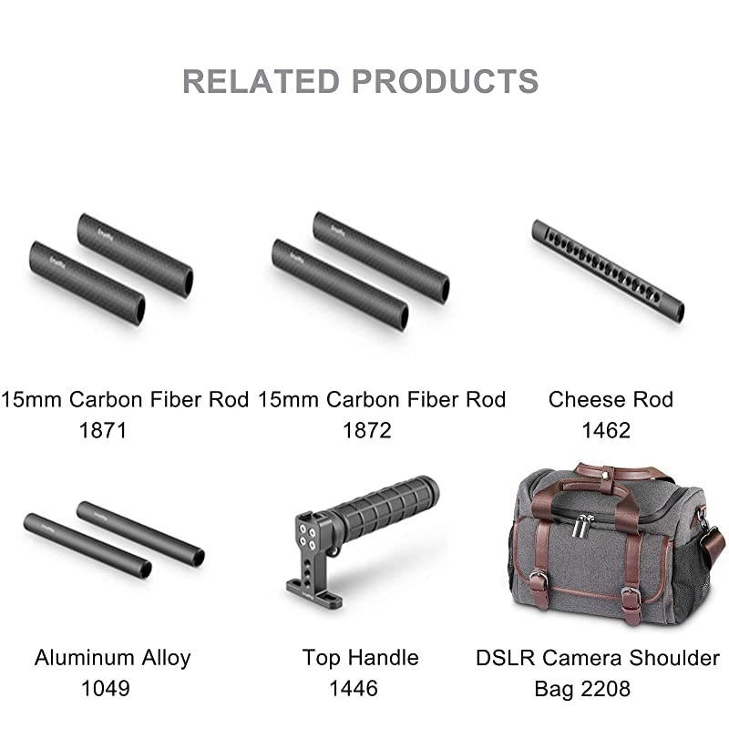 15mm Rod Clamp Single Camera Rod Mount for 15mm Rods Support System EVF Mount LCD Light Microphone Mounts 1995
