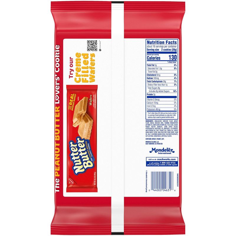 Nutter Butter Peanut Butter Sandwich Cookies - Family Size - 16oz
