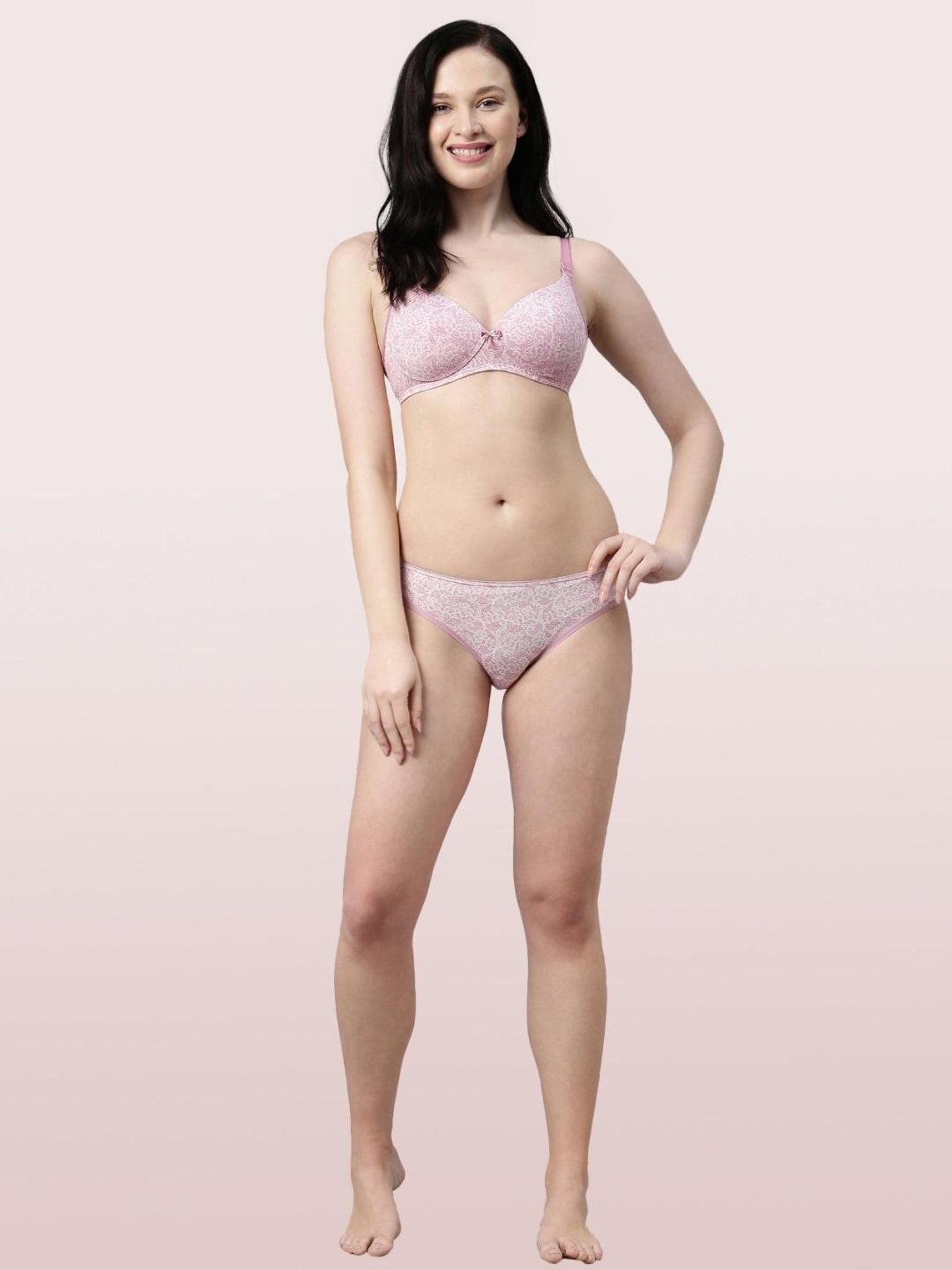 Enamor Lilac Printed Panty