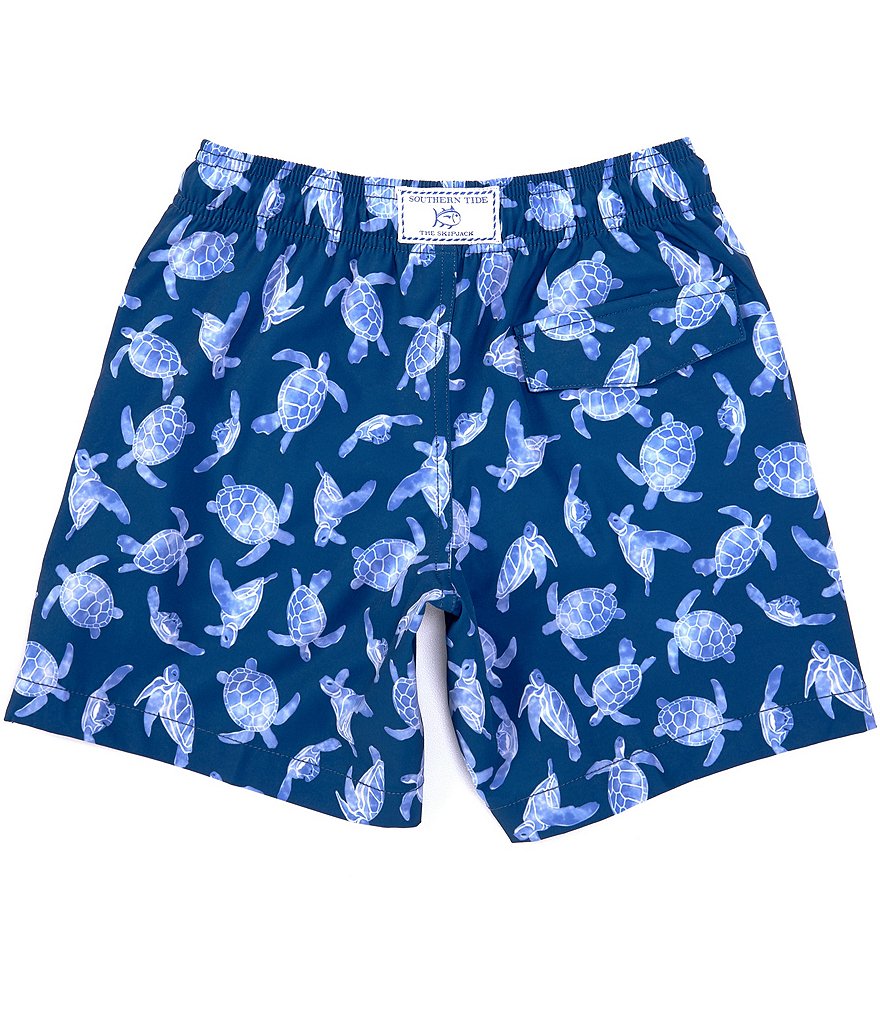 Southern Tide Little/Big Boys 4-16 Sea Turtles Swim Trunks