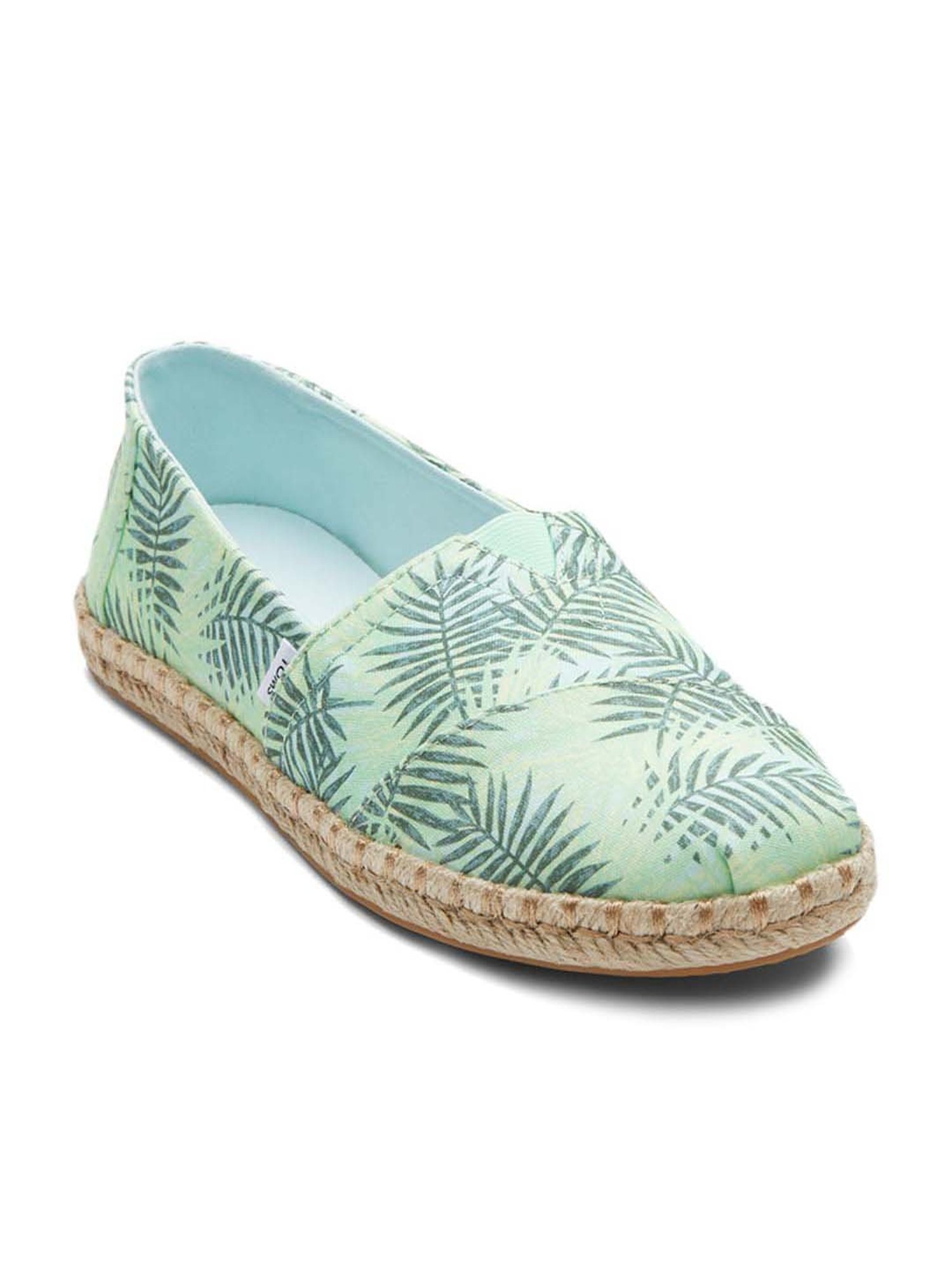 TOMS Women's Alpargata Rope Mint Green Espadrille Shoes