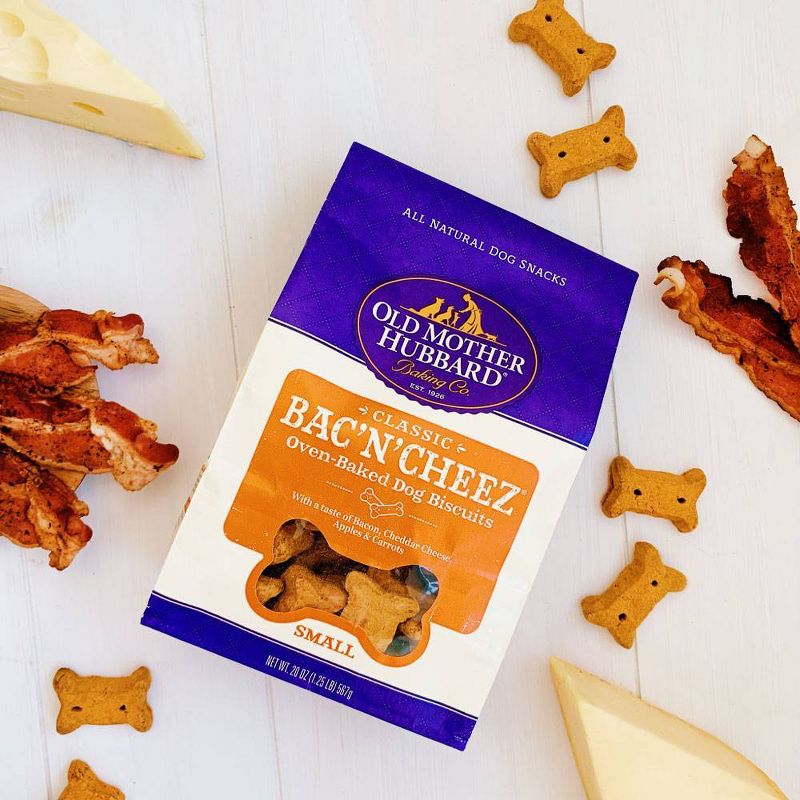 Old Mother Hubbard Classic Crunchy Bac'N'Cheez Biscuits Small Oven Baked Dog Treats - 20oz