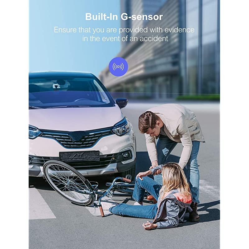 Dash Cam,  1080P Dash Camera for Cars 3&rdquo; LCD Screen Car Camera 170&deg; Wide Angle DVR Recorder with WDR, G-Sensor, Loop Recording and Motion Detection