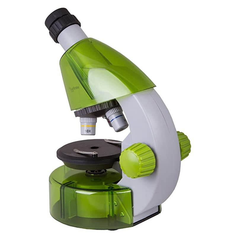 LabZZ M101 Lime Microscope for Kids with Experiment Kit &ndash; Choose Your Favorite Color