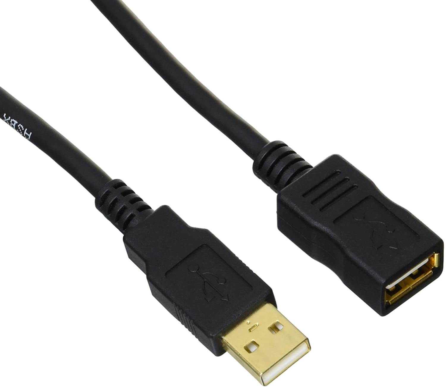 Amazon Basics USB 2.0 Extension Cable - A-Male to A-Female Adapter Cord - 6.5 Feet (2 Meters)
