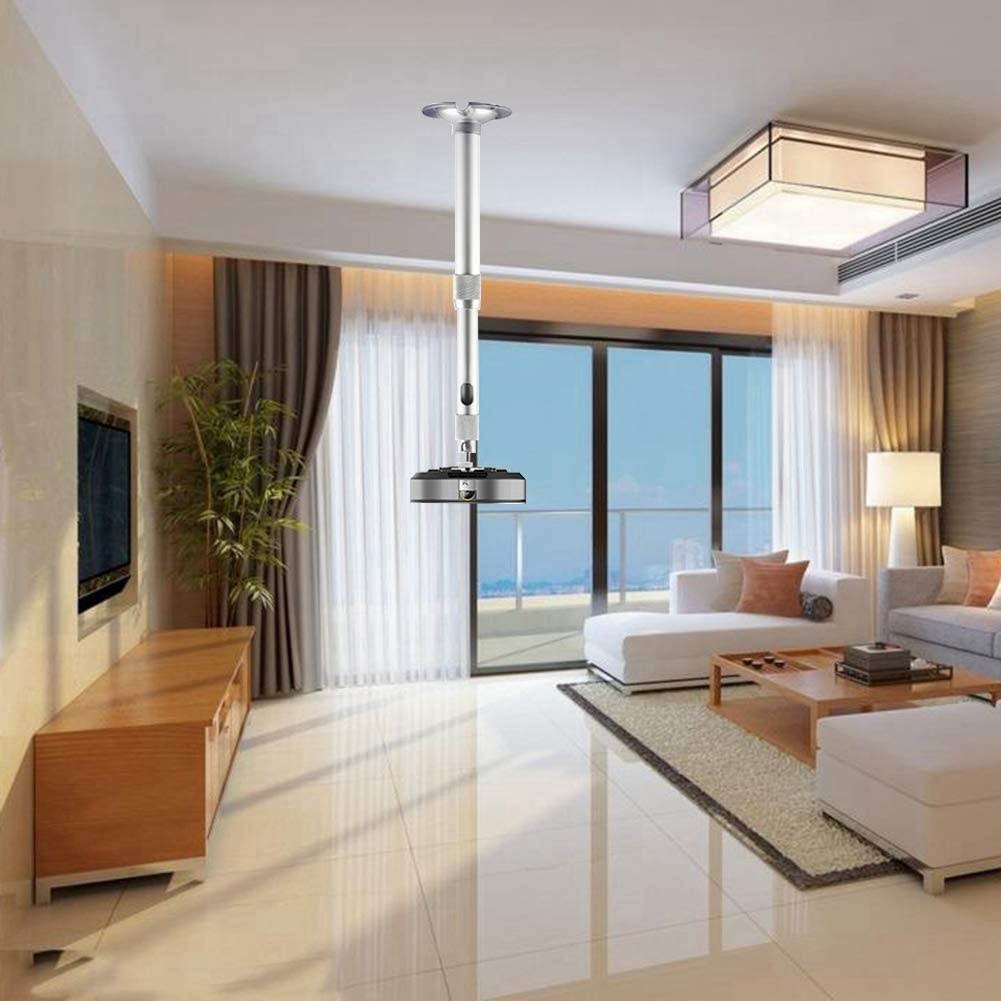 Socobeta Projector Wall Bracket Telescopic Sturdy Adjustable Durable Projector Hanging Bracket for Miniature Projector