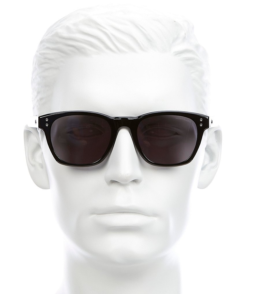 Montblanc Men's Geometric 51mm Sunglasses