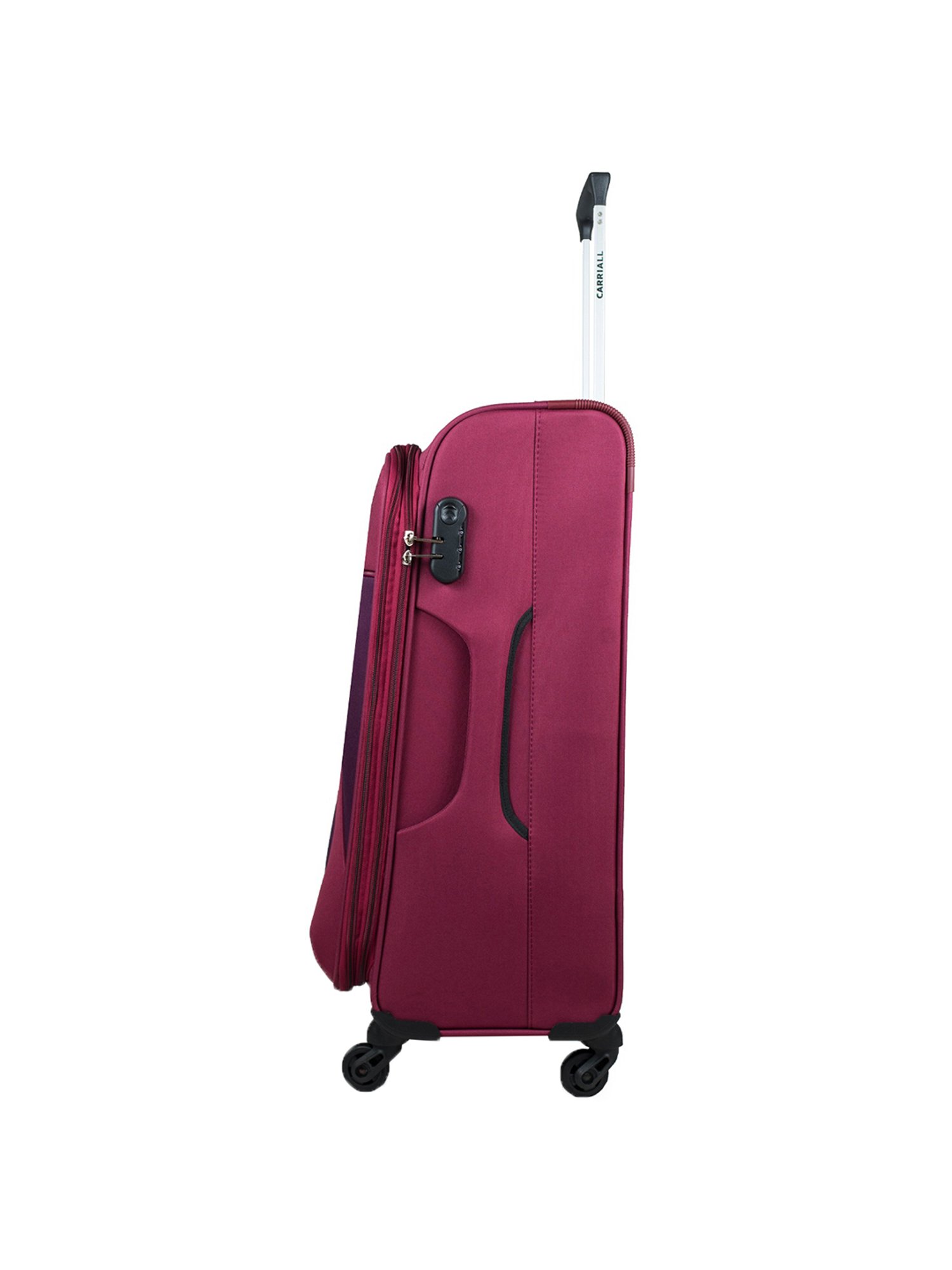 Carriall Red 4 Wheel Medium Soft Cabin Trolley Pack of 2 - 43 cm