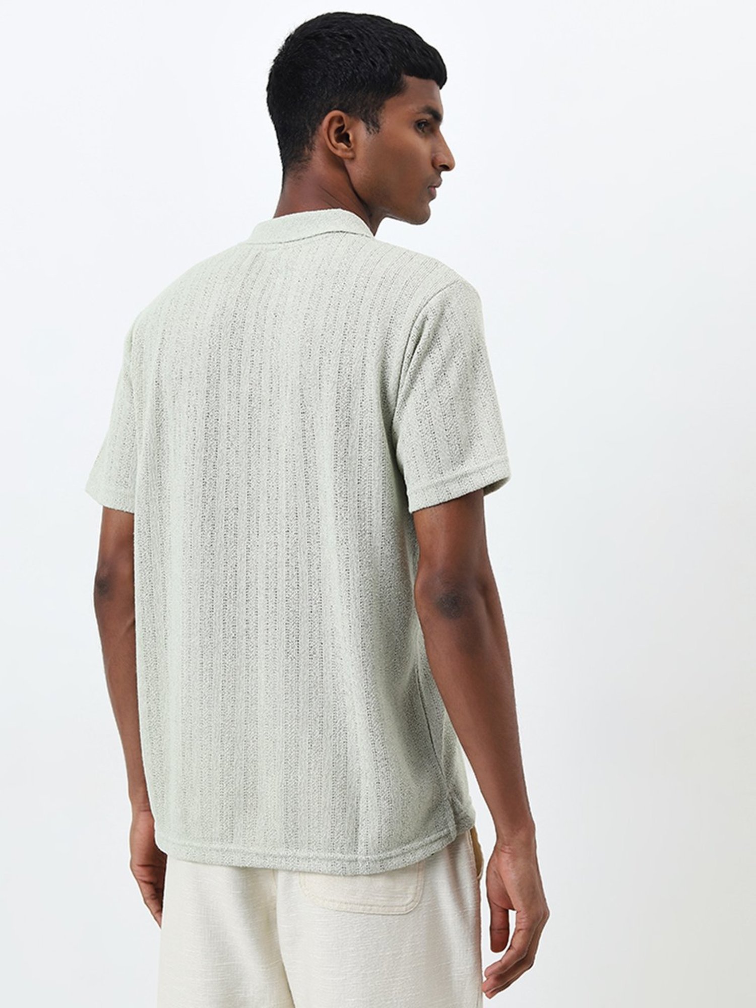 ETA by Westside Mint Self-Striped Relaxed-Fit T-Shirt