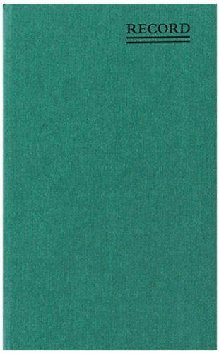 Rediform Green Bookcloth Record Account Book - 200 Sheet[s] - Gummed (red56521)