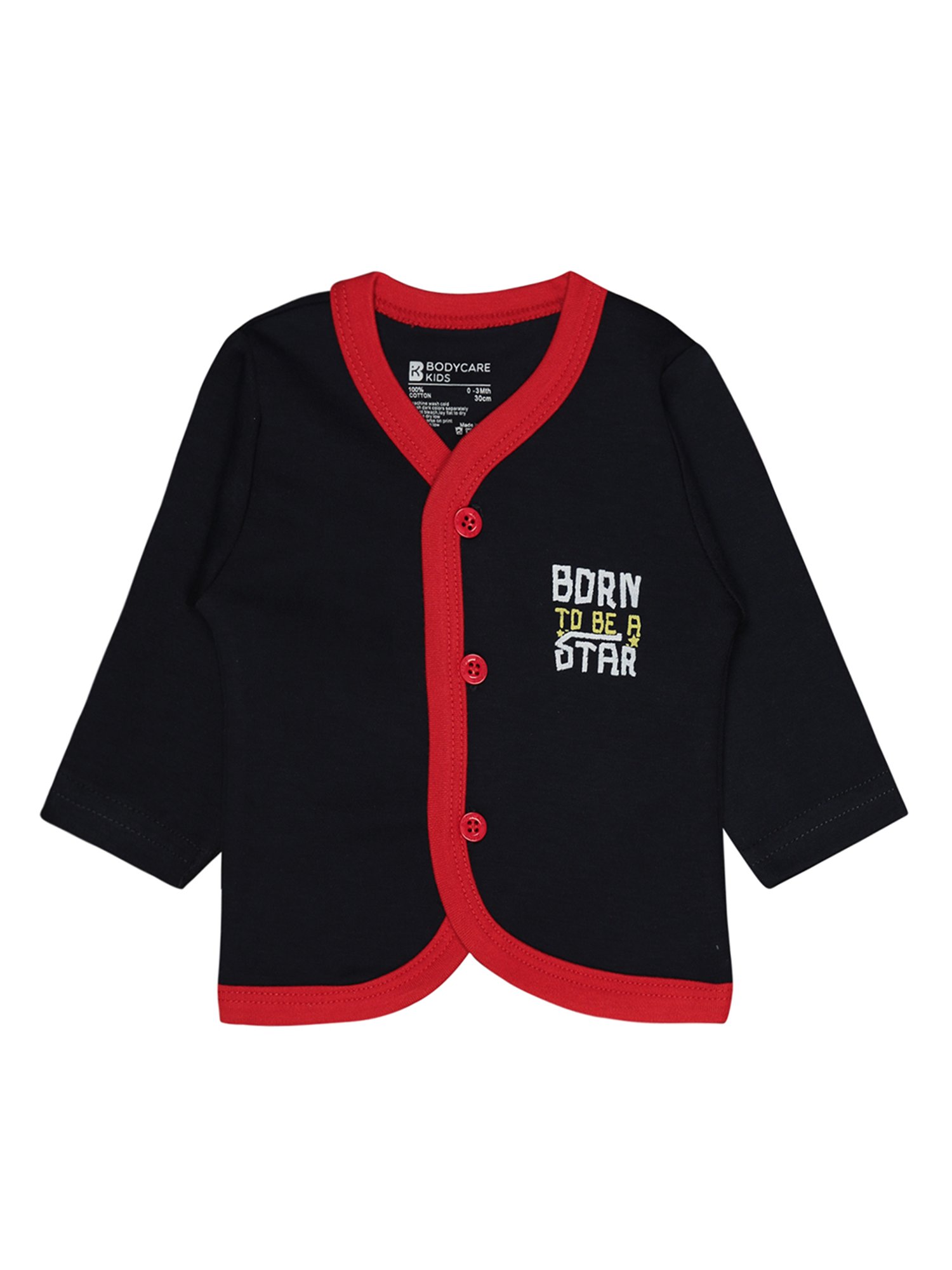 Bodycare Kids Assorted Printed Full Sleeves Top (Pack Of 3)