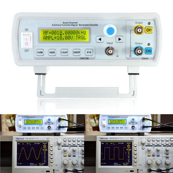 DANIU FY3224S Dual-channel Arbitrary Waveform DDS Function Signal Generator Sine Square Wave Sweep Counter