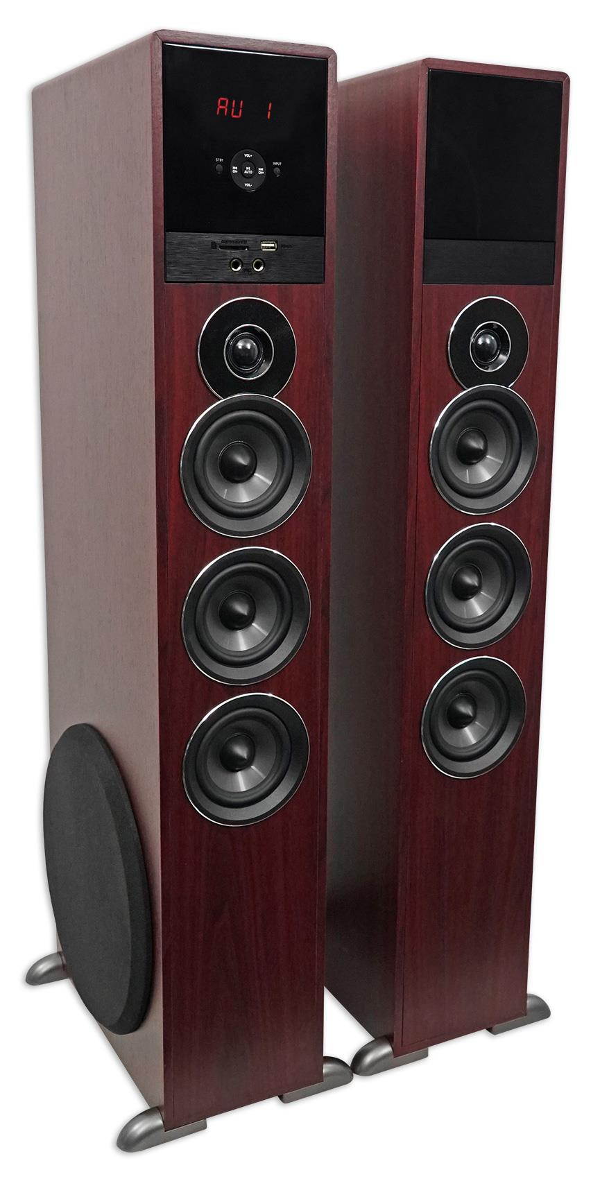 Rockville TM150C Bluetooth Home Theater Tower Speaker System (2) 10" Subwoofers!