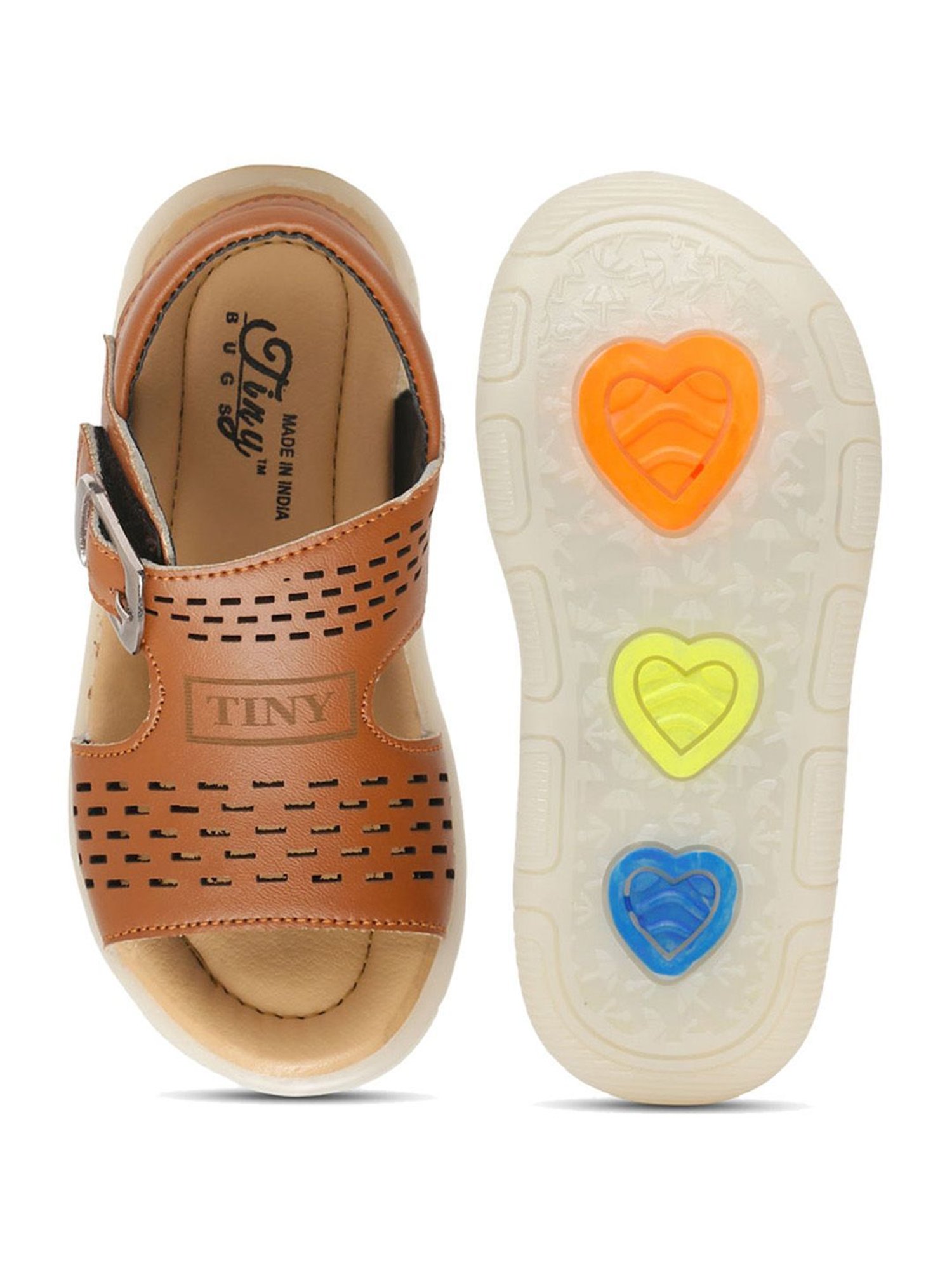 Tiny Bugs Kids Tan Casual Sandals