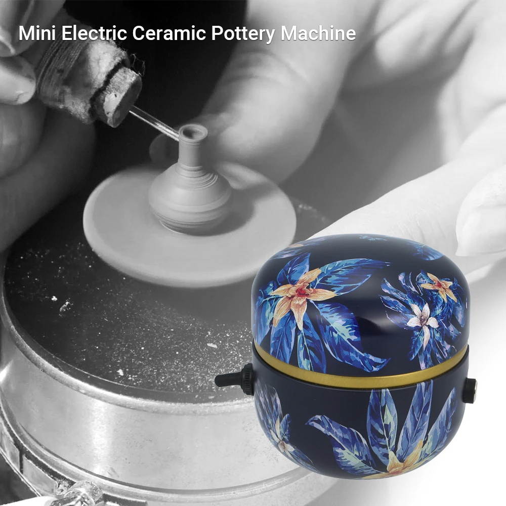 Ceramic Machine Electric Pottery Electric Pottery Wheel Ceramic Pottery DIY Machine for Kids Children Student Stepless Speed