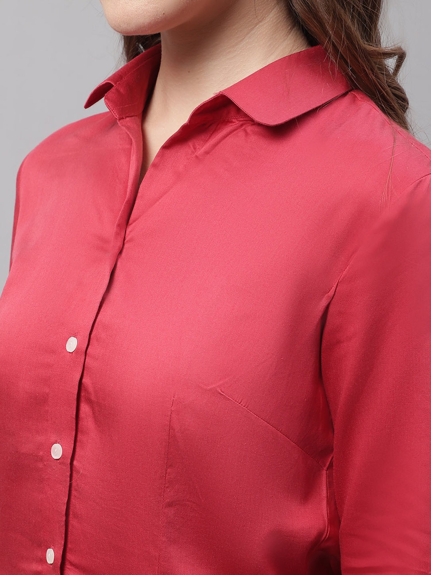 Crozo By Cantabil Red Shirt