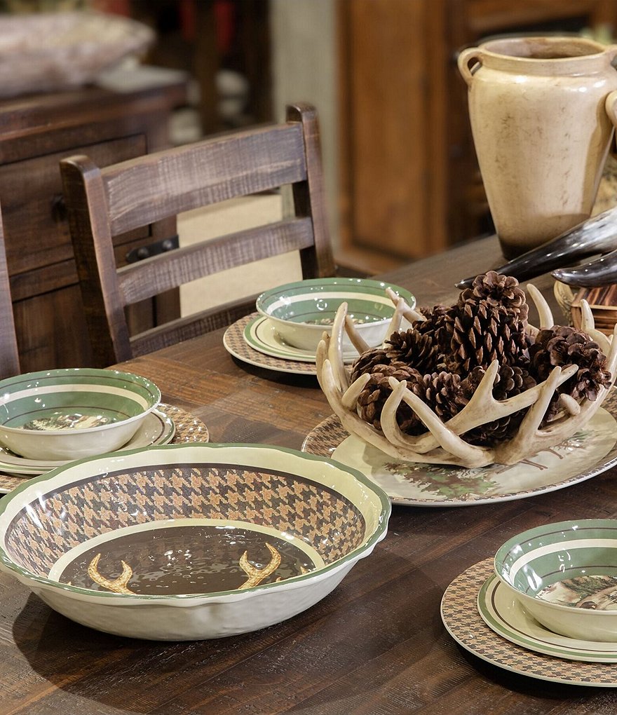 HiEnd Accents Joshua Melamine Serving Bowl