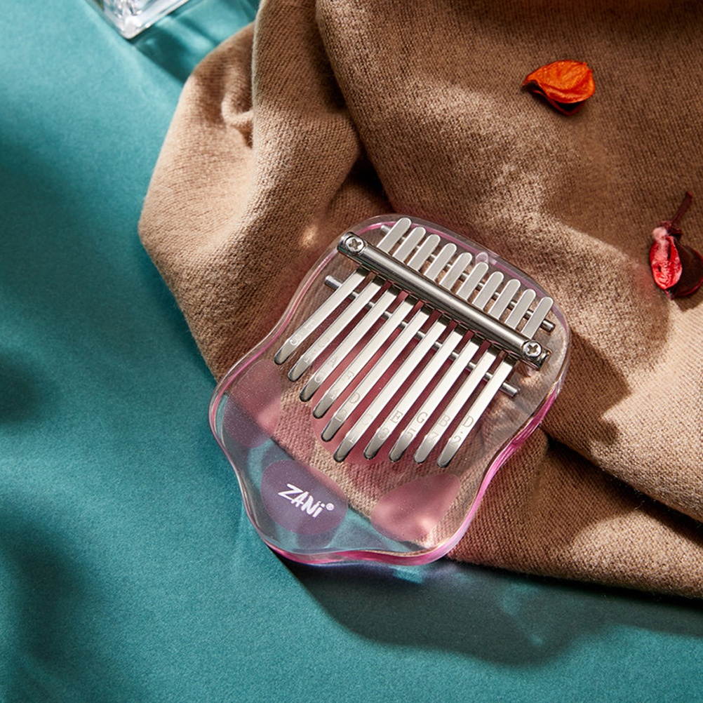 1 Set Compact Lightweight Portable Kalimba Thumb Piano Acrylic Finger Piano for Men