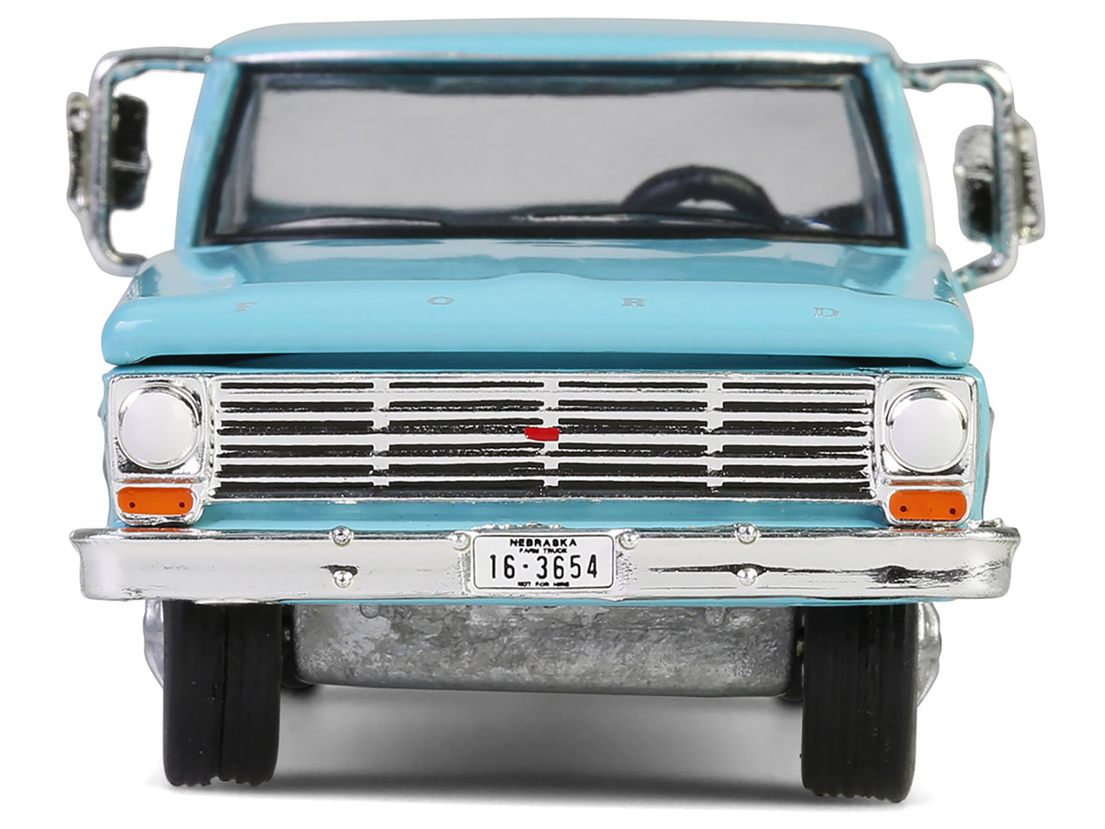 1969 Ford F-250 Farm & Ranch Special Pickup Truck Reef Aqua Blue "Down on the Farm" Series 10 1/64 Diecast Model by Greenlight