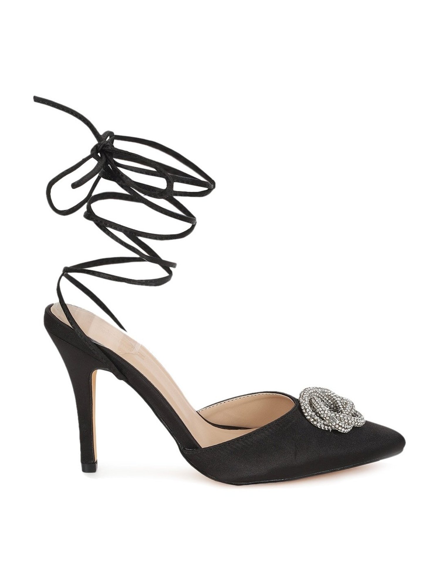 Truffle Collection Women's Black Gladiator Stilettos