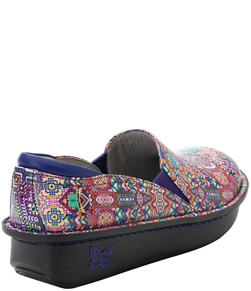 Alegria Debra Electrified Printed Leather Clogs
