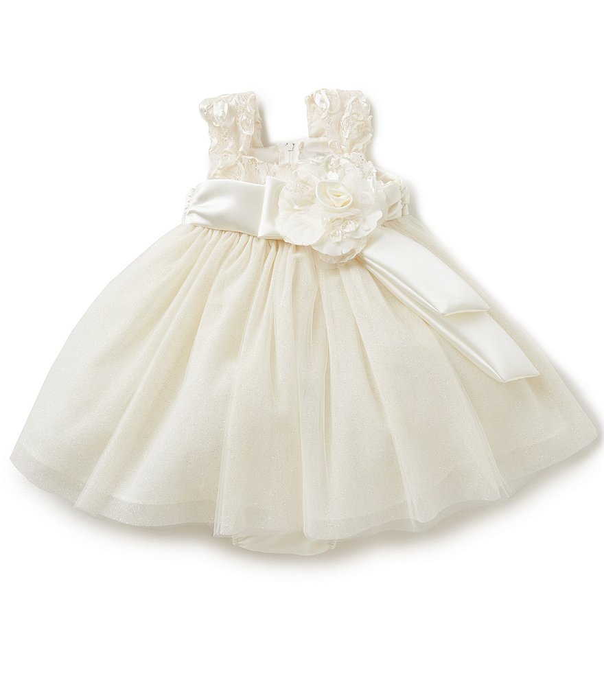 Chantilly Place Baby Girls 12-24 Months Soutache-Bodice Tulle-Skirted Dress