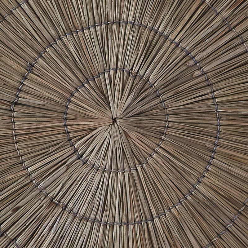 Split P Seagrass Round Placemat Set - Stone