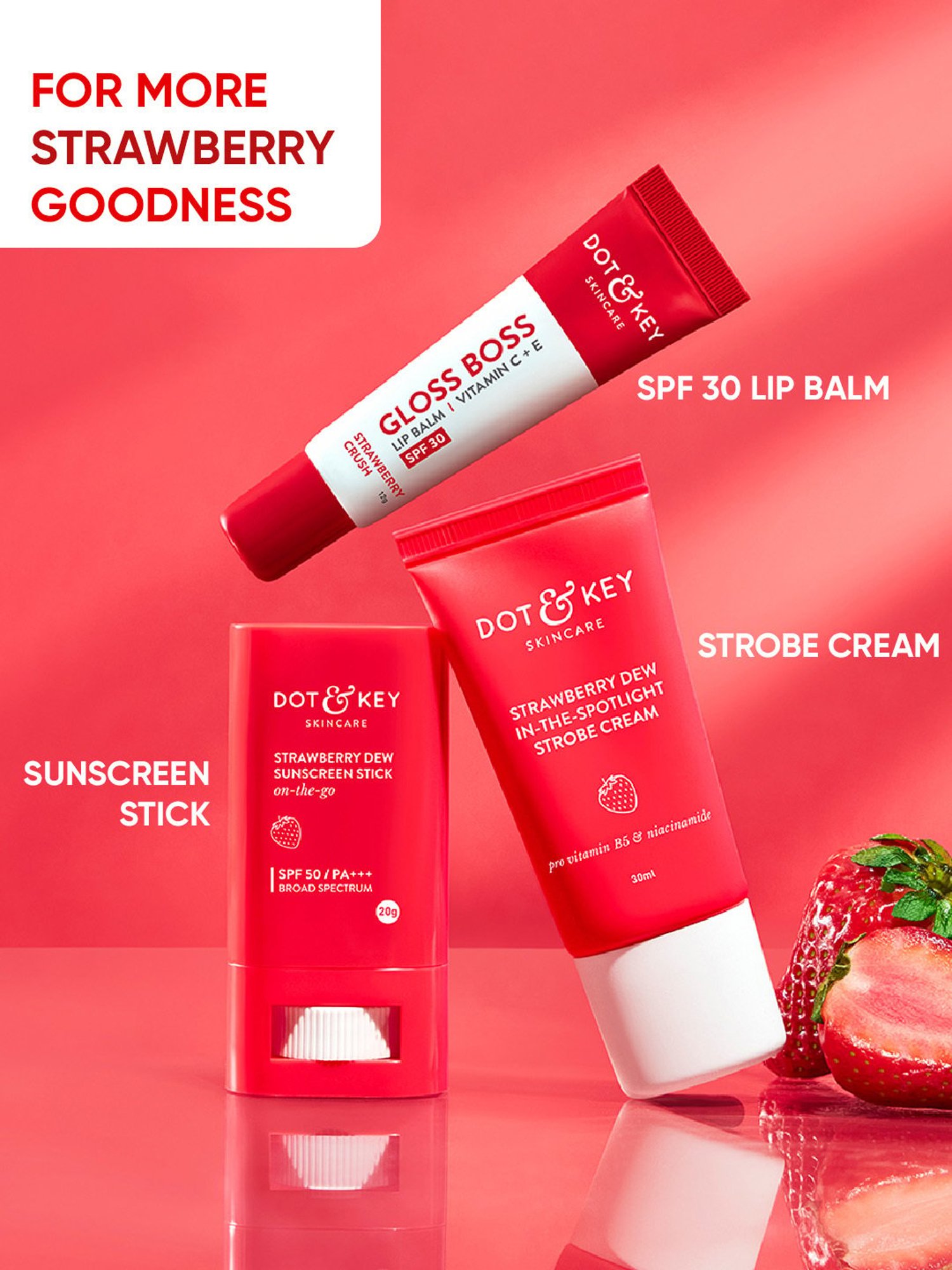 Dot & Key Strawberry Dew In-The-Spotlight Strobe Cream - 30 ml