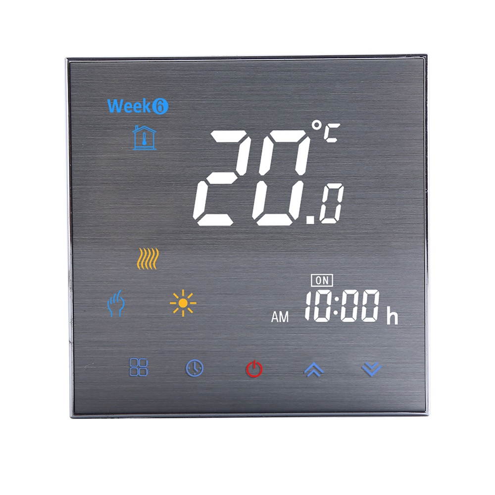 BTH-3000L-GC Water / Gas Boiler Heating Thermostat Digital Temperature Controller Large LCD Display Touch Button Control 5A AC 95-240V