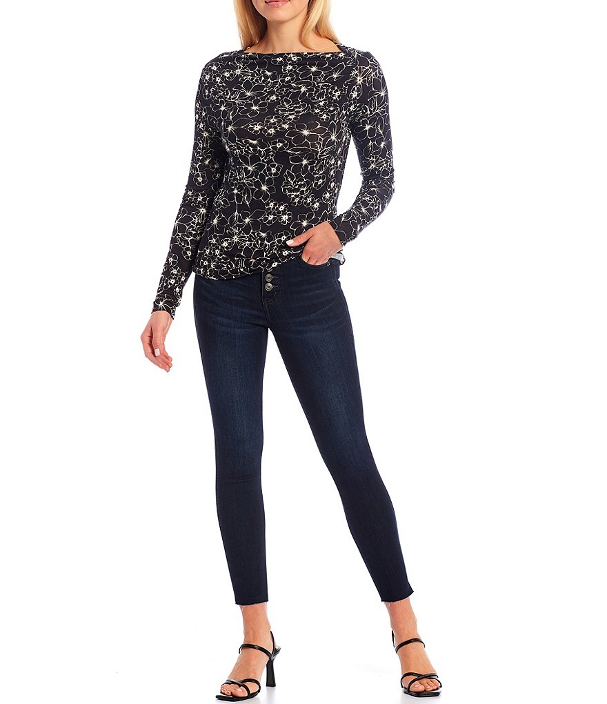 Every Straight Leg Ankle Crop Front Zipper Jeans