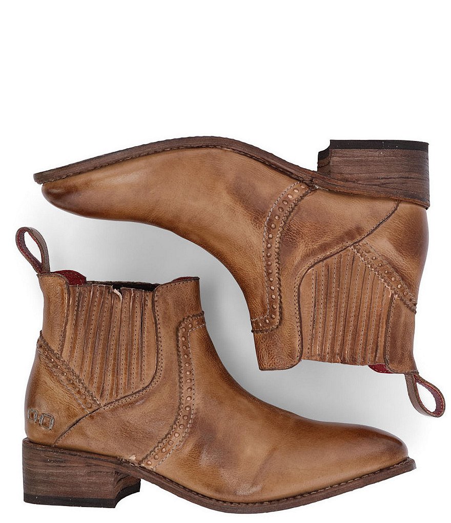 Bed Stu Ellice Leather Chelsea Block Heel Booties