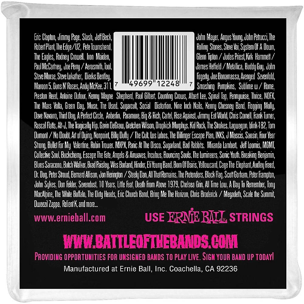 Ernie Ball 2248 Super Slinky Stainless Steel Electric Guitar Strings