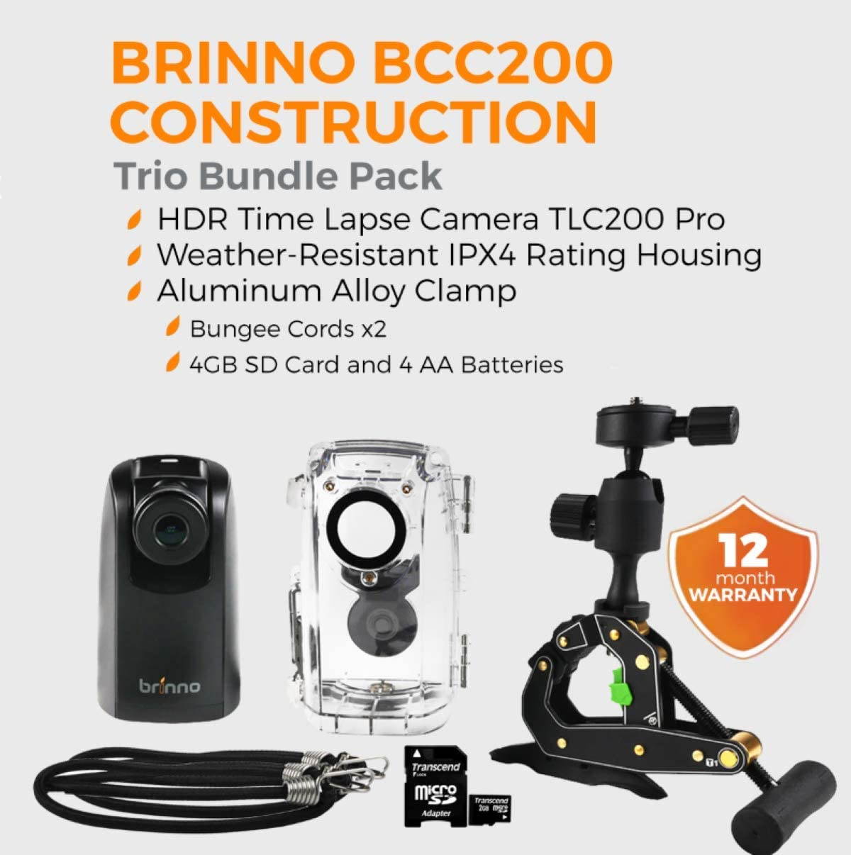 Brinno BCC200 HDR Time Lapse Construction Camera PRO