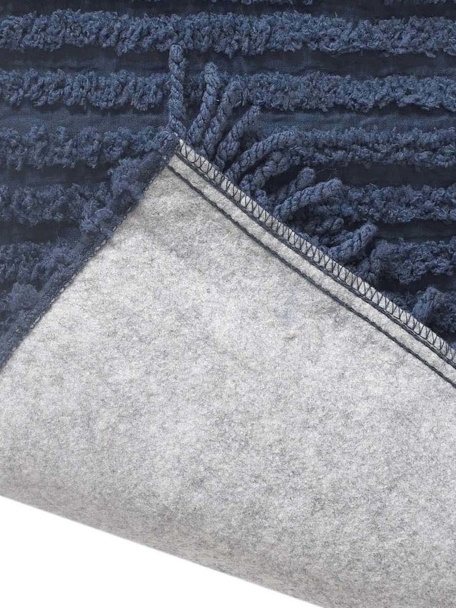 Saral Home Easy Living Blue Microfiber Axis Sofa Cover Set