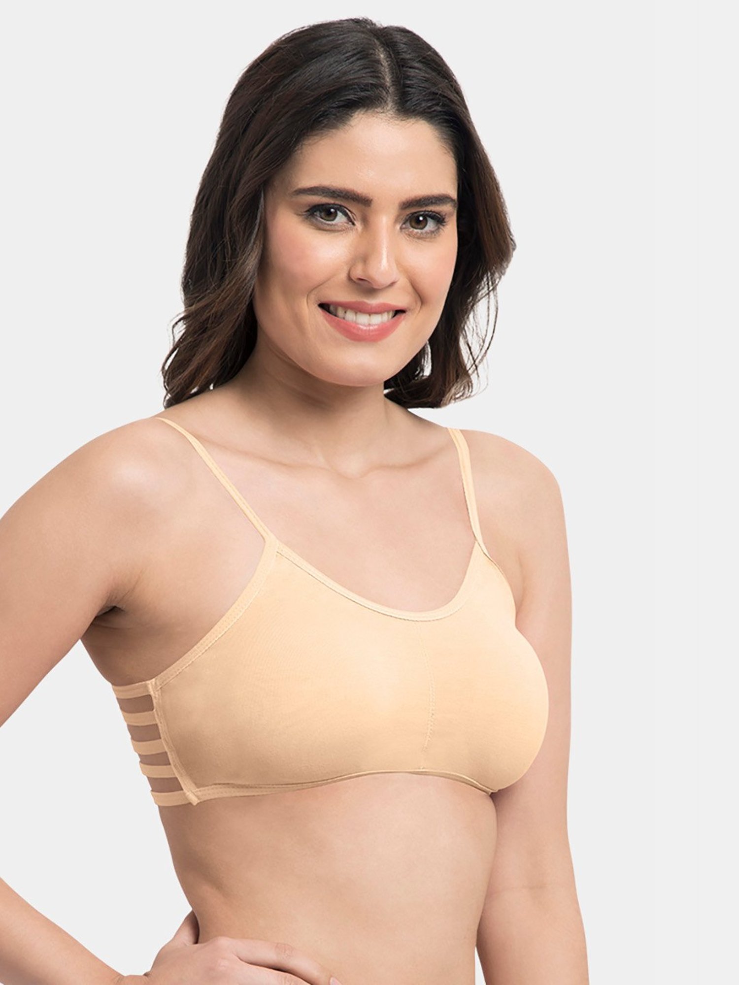 Tweens Beige Non Wired Padded Seamless Bra