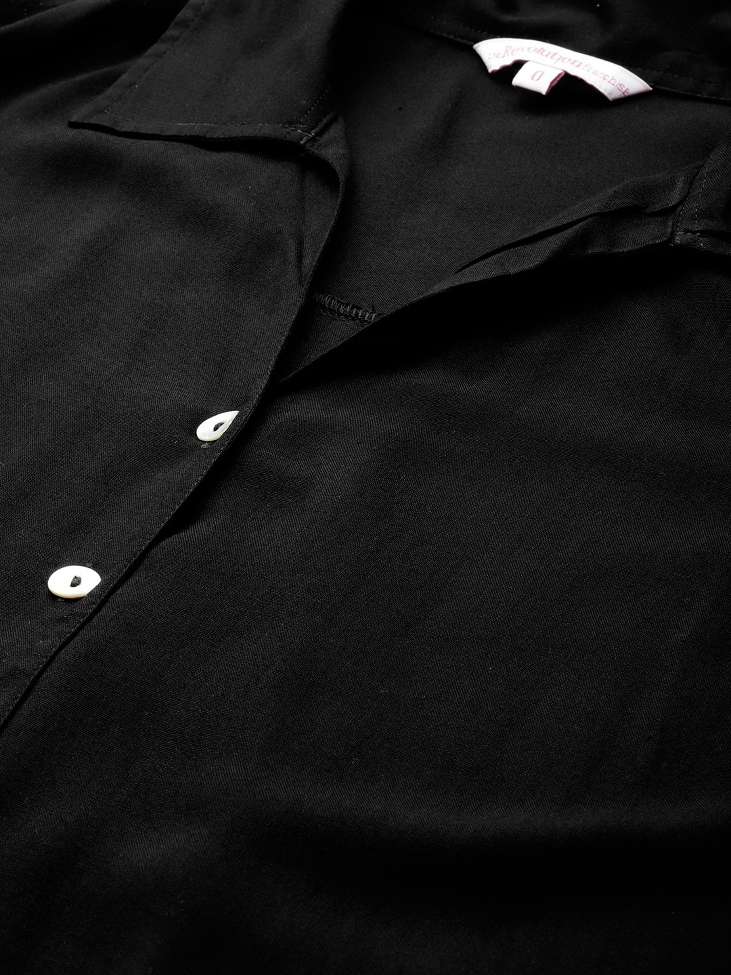 theRebelinme Black Regular Fit Shirt