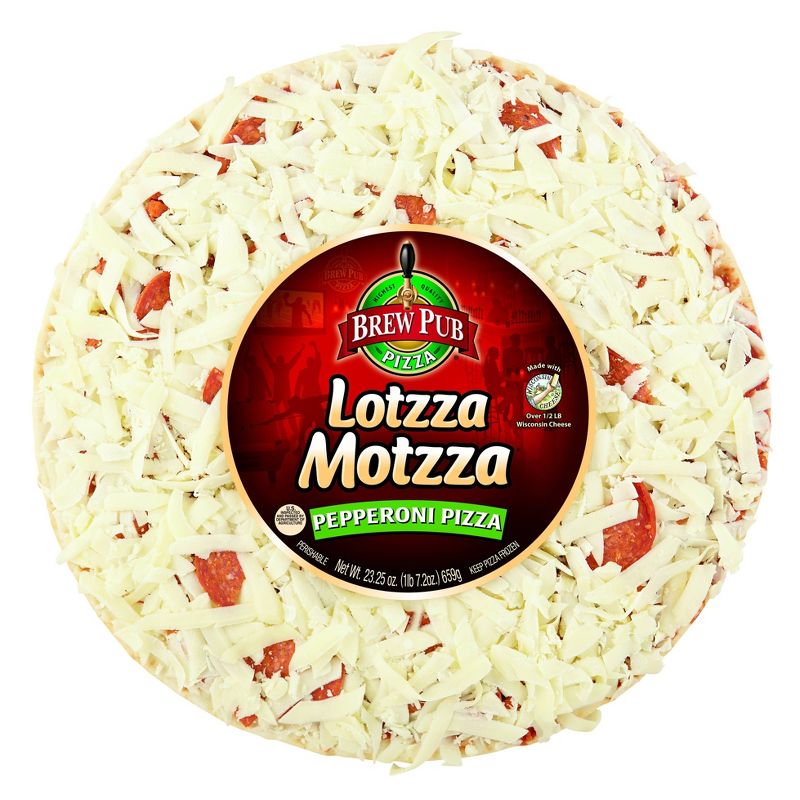 Brew Pub Lotzza Motzza Pepperoni Frozen Pizza - 23.25oz