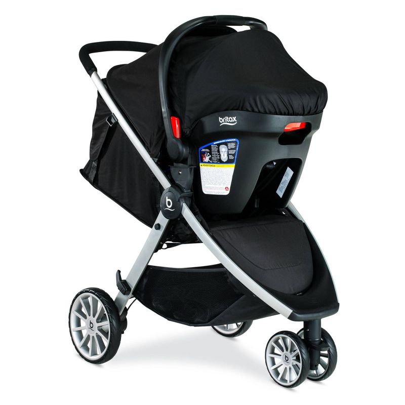 Cybex Eezy S+2 Travel System with Aton 2 Infant Car Seat - Deep Black