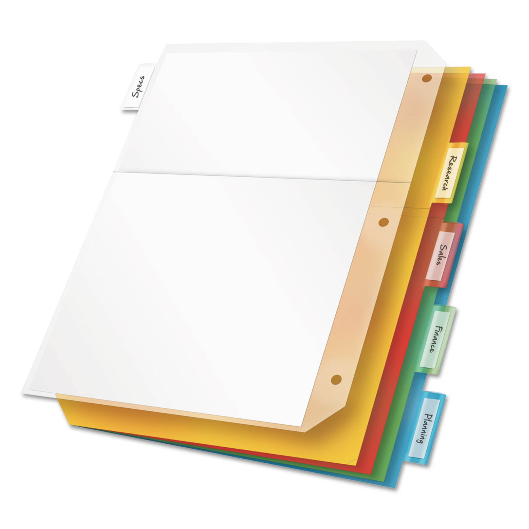 Cardinal Poly Ring Binder Pockets ,POCKET,BNDR,INSRT TAB,AST